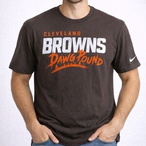 Nike Cleveland Browns Dawg Pound T Shirt Mens Large NFL Football Tee